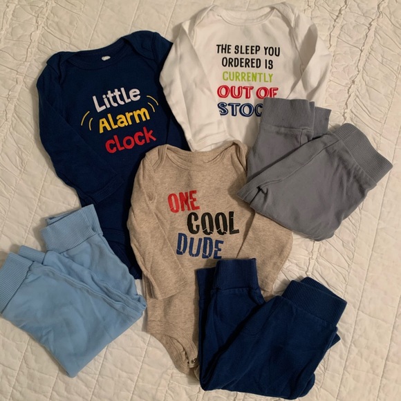 Set of 3 Onsies and Pants - Picture 1 of 2